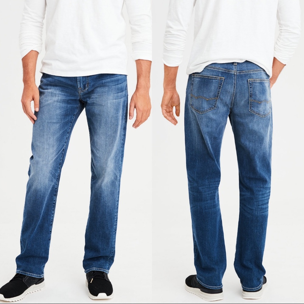 American Eagle Relaxed Straight Jeans 34x30